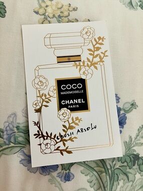 Chanel Coco Mademoiselle fragrance card/postcard